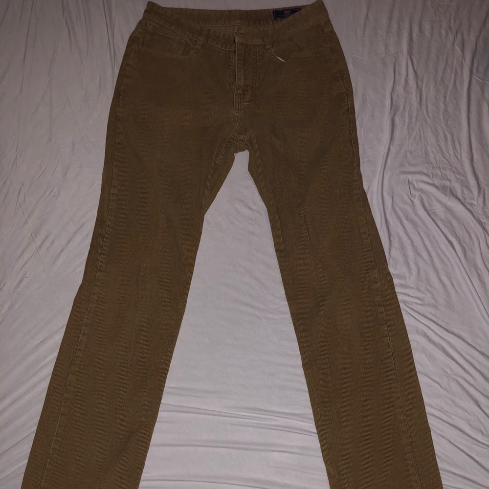 Mens vineyard vines corduroy khaki pants sz 30/32